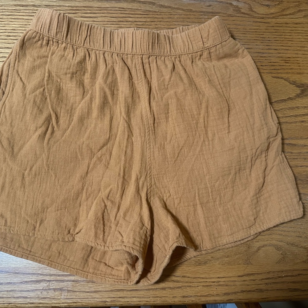 Universal Thread High Waist Tan Shorts 100% cotton Boho